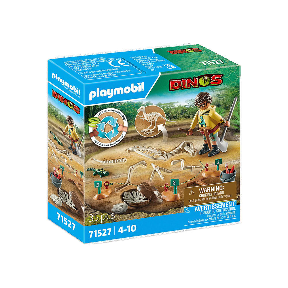 Playmobil Archaeological Dig w/ Dinosaur Skeleton Kids/Childrens Play Toy 4+