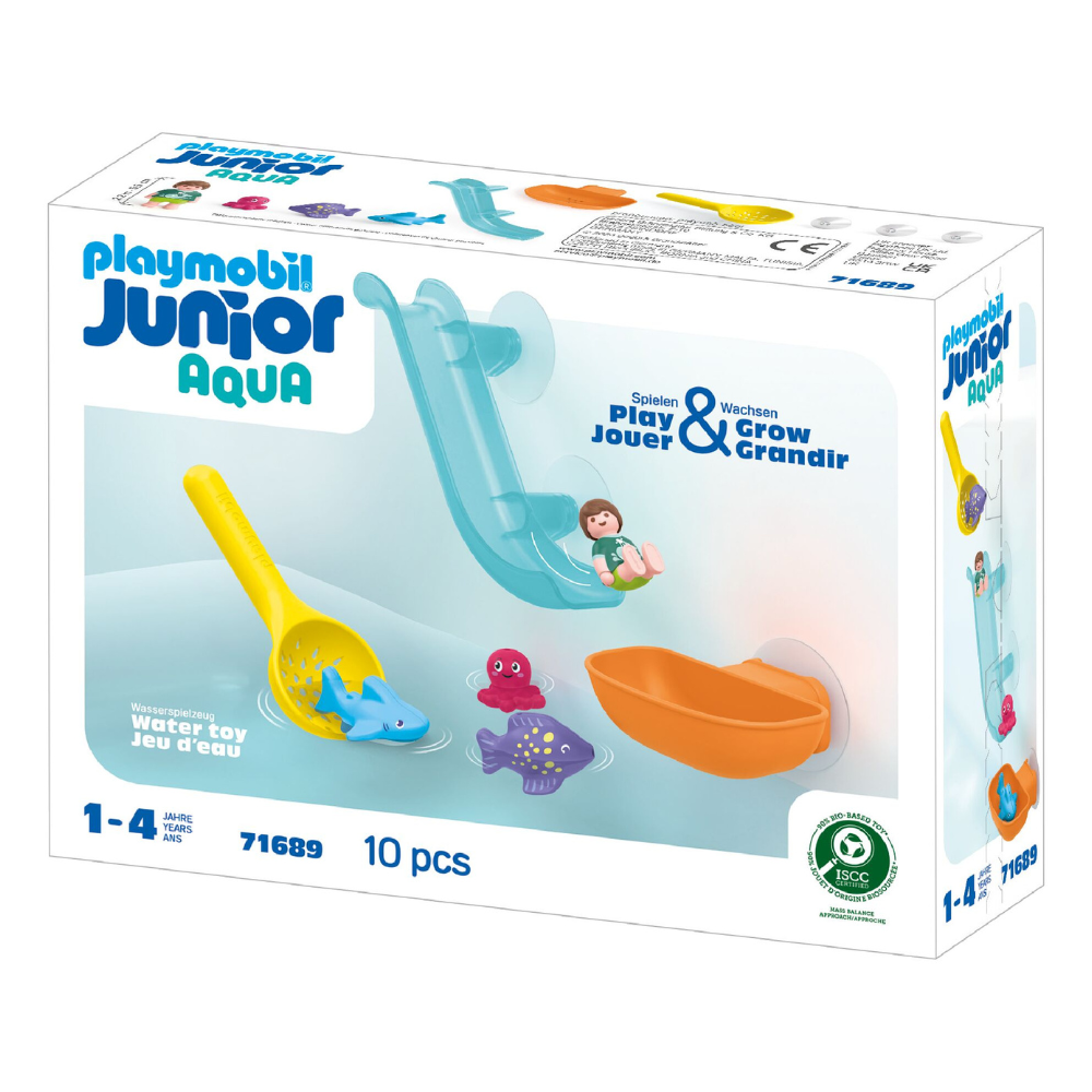 Playmobil Junior Aqua Water Slide-Sea Animal Kids Bathtime Toys 1y+ (10 Pieces) — image 3
