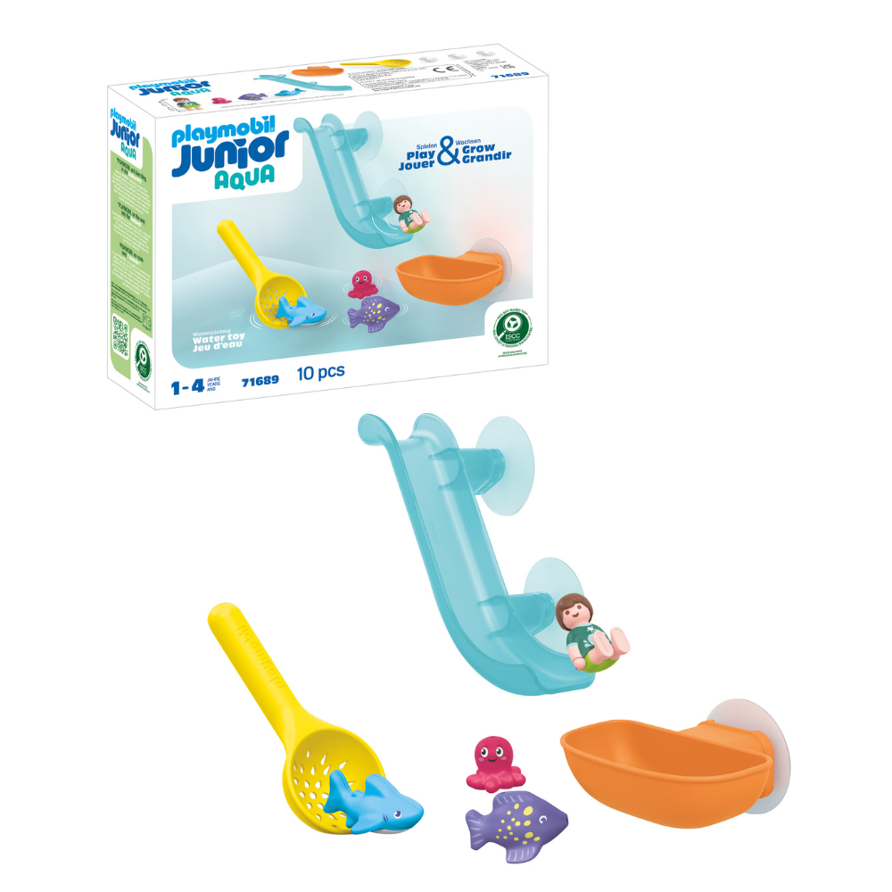 Playmobil Junior Aqua Water Slide-Sea Animal Kids Bathtime Toys 1y+ (10 Pieces) — image 2