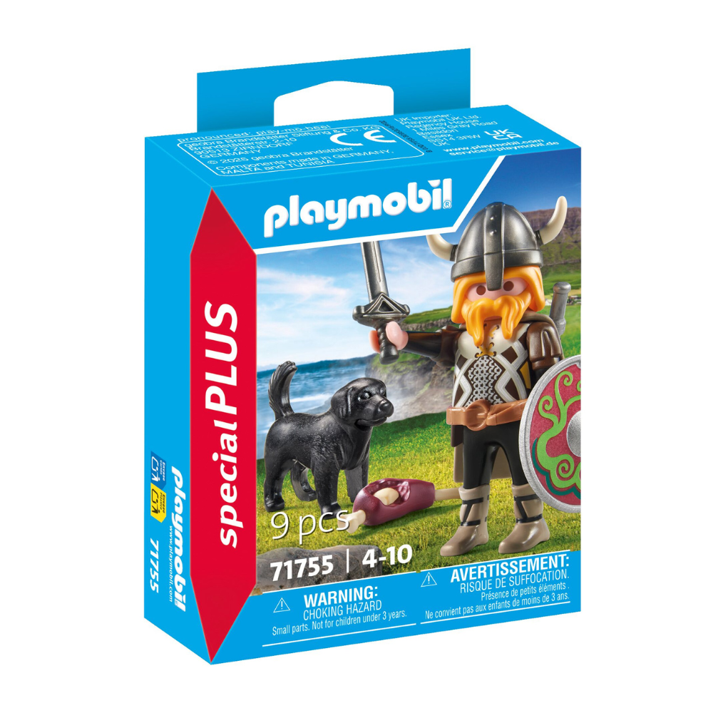 Playmobil 21x15cm Viking w/ Guard Dog Kids Action Figure Play Set 4y+ (9 Pieces)