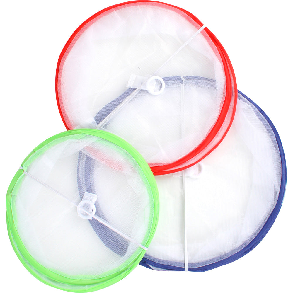 Pro Max Collapsible 30/35/38cm Pop Up Food Cover Storage Fly Protector Set (3 Pieces)