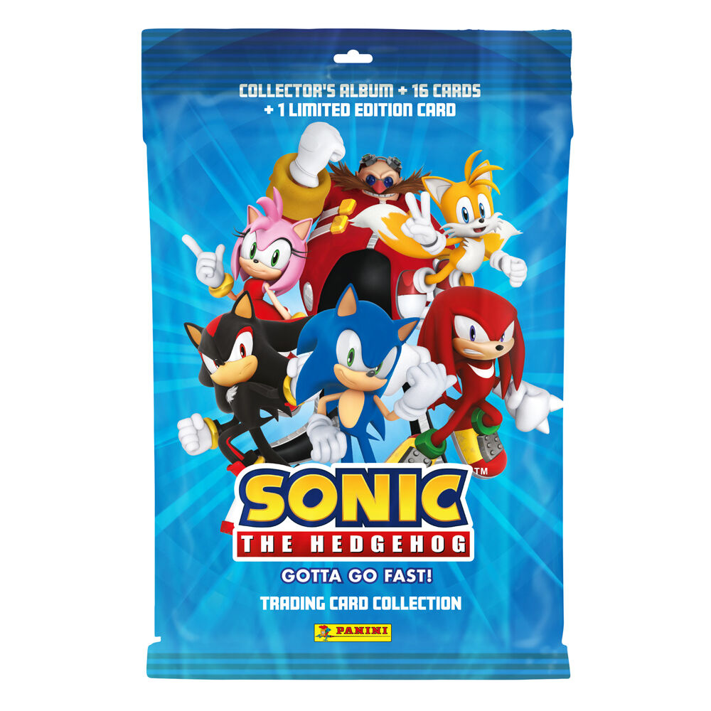 Panini Sonic the Hedgehog Starter Pack w/ Limited Edition Trading Card (17 Pieces)