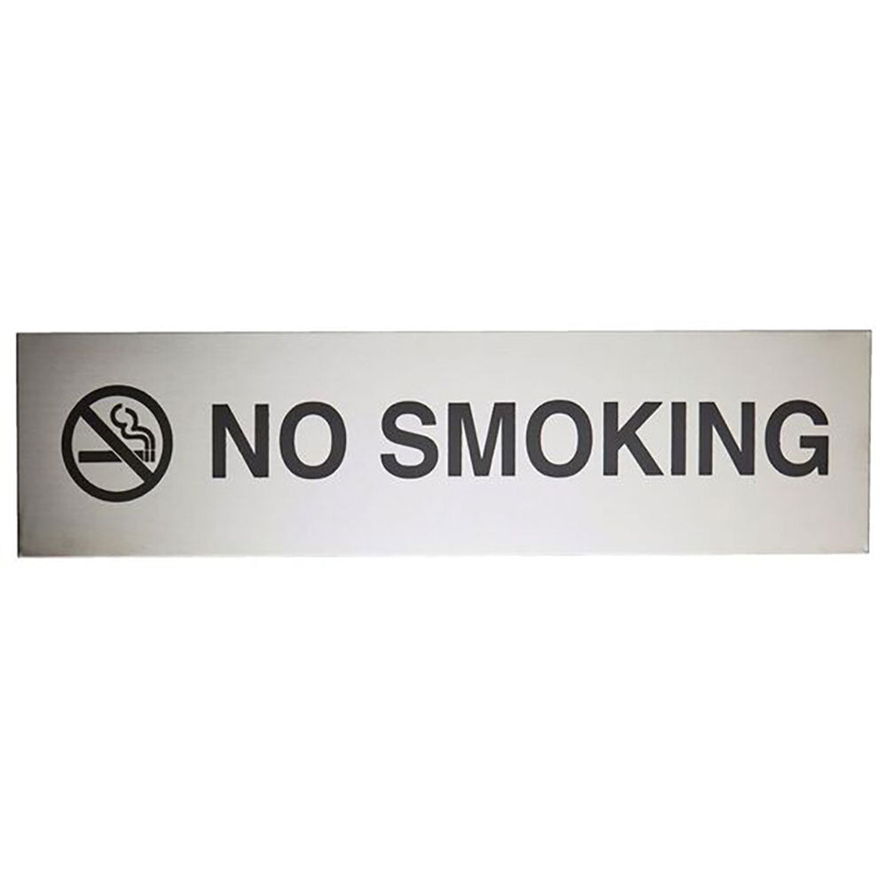Sandleford 20cm Metal No Smoking Sign Self Adhesive Office/Business Signage SLV