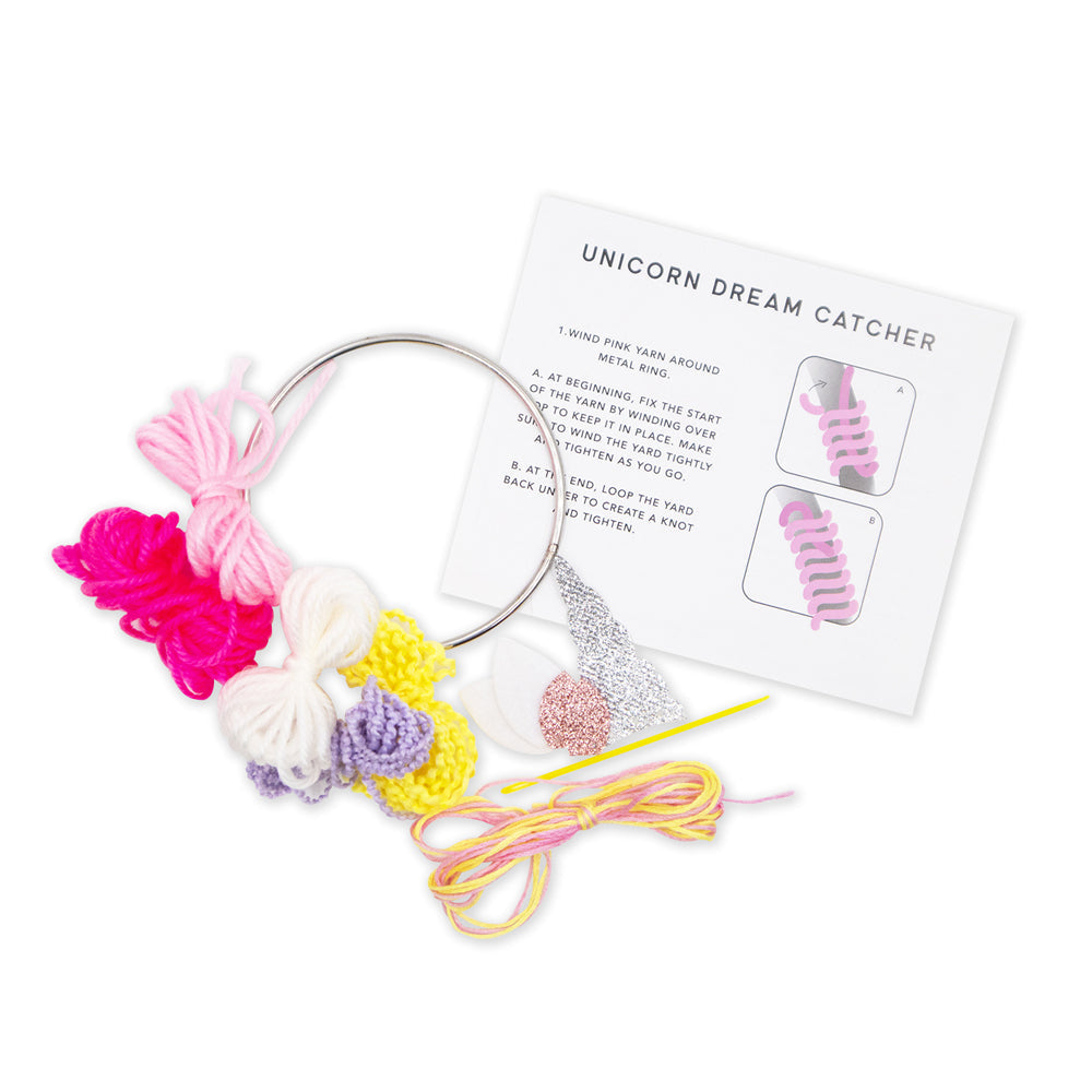 NPW Gifts DIY Unicorn Dream Catcher Kids Make Your Own Home Decor Craft Kit — image 2