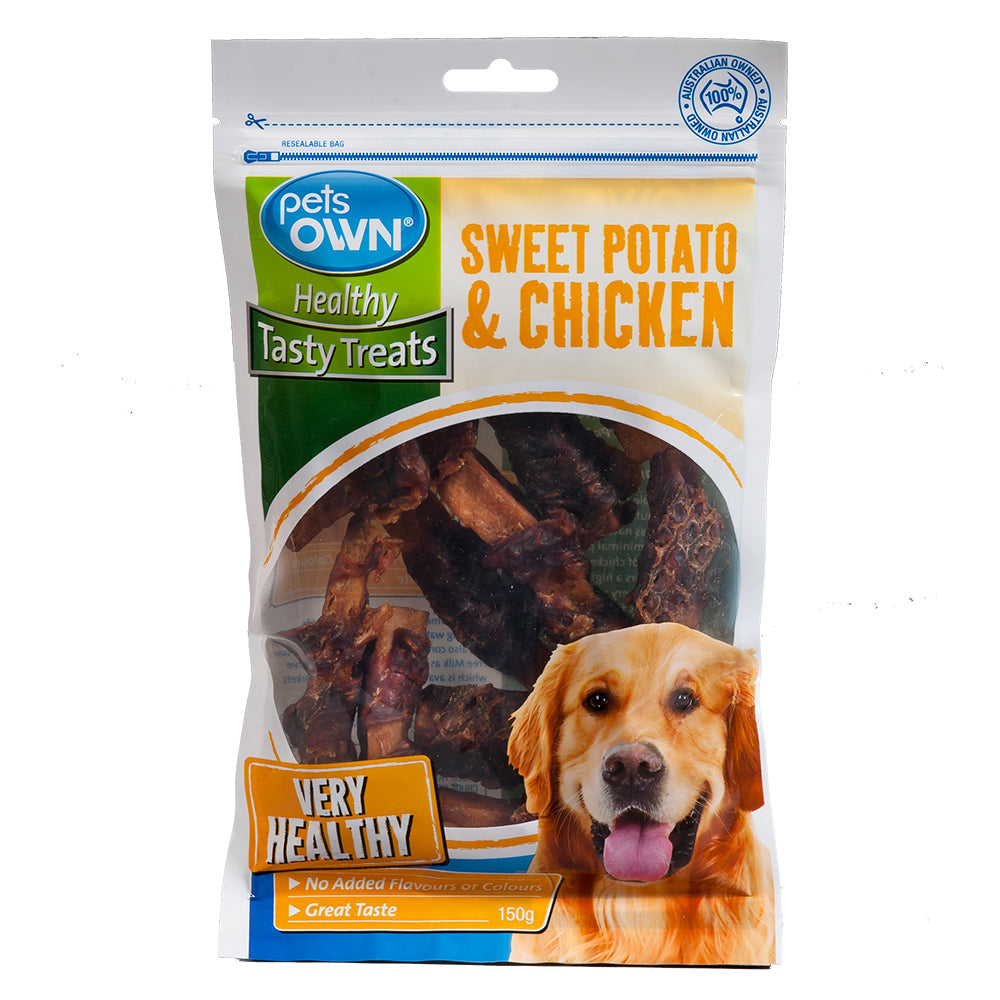 Pets Own Sweet Potato & Chicken Healthy Tasty Dog/Pet Treats/Food/Snacks 150g (2 Pack) — image 2