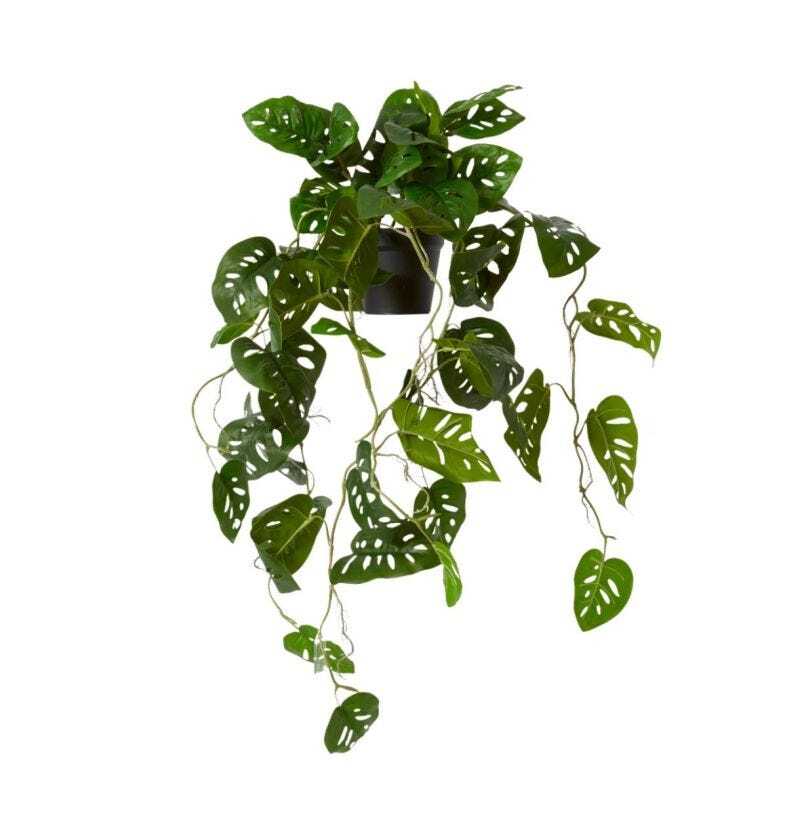 E Style 84cm Swiss Cheese Artificial Hanging Potted Plant Faux Decor Green