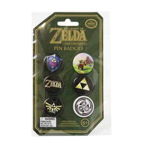 Paladone 3.2cm The Legend of Zelda Pin Badges Bags/Clothing Accessory Gift (6 Pieces)