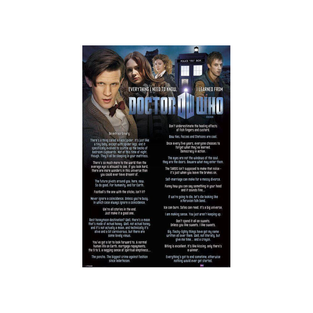 Doctor Who 11th Doctor Quotes Poster Home/Room Wall Decor Display 91x61cm