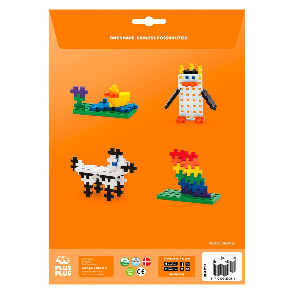 Plus-Plus Plus Plus Big 18x26cm Kids/Children 3D Puzzle Baseplates 5y+ White/Green (2 Pieces) — image 2