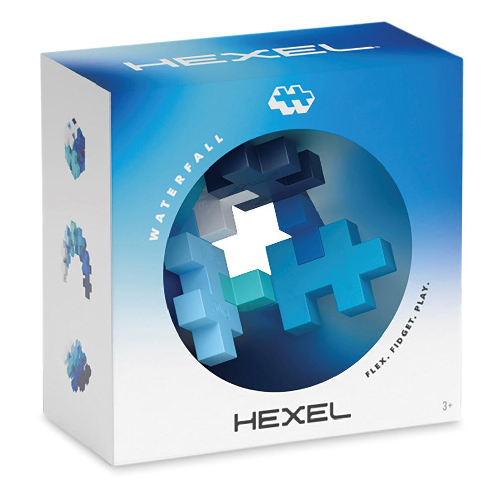 Plus-Plus Plus Plus Hexel Fidget Toy Waterfall Kids/Child 6-Interconnected Blocks 3y+