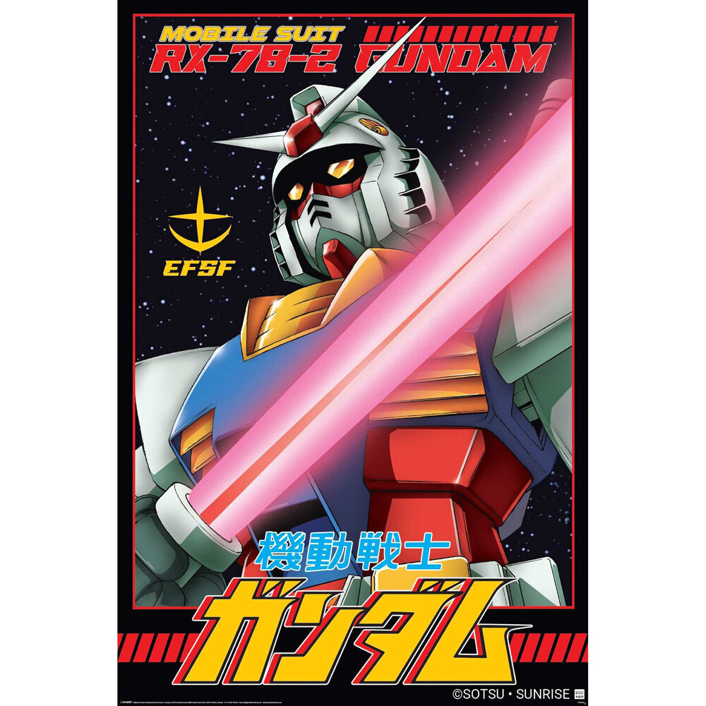 Impact Merch Gundam White Devil Poster Home/Room Wall Decor Display 91x61cm