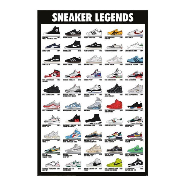 Impact Merch Sneaker Legends Collection Regular Sized Poster Wall Decor 92cm