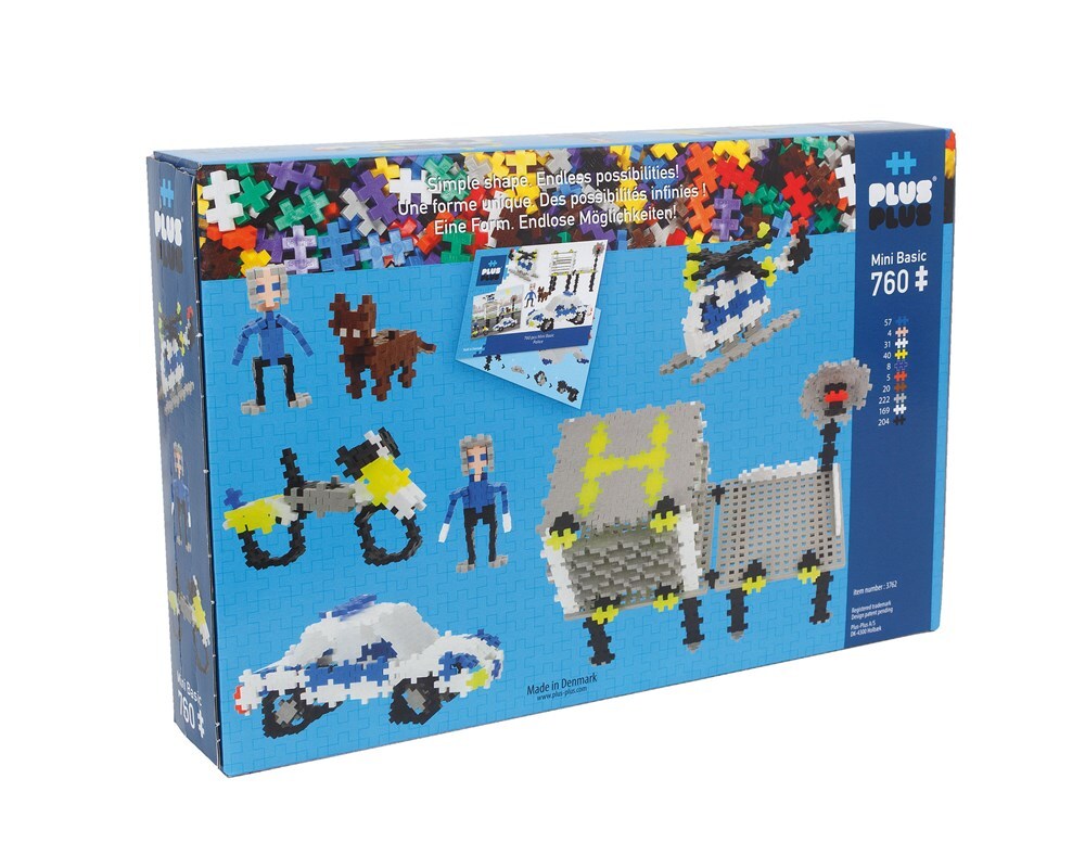 Plus-Plus Plus Plus Basic Police Creativity Puzzle Kids/Toddler Activity Toy 5y+ (760 Pieces) — image 3