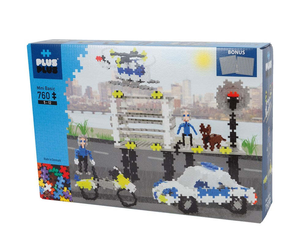 Plus-Plus Plus Plus Basic Police Creativity Puzzle Kids/Toddler Activity Toy 5y+ (760 Pieces)