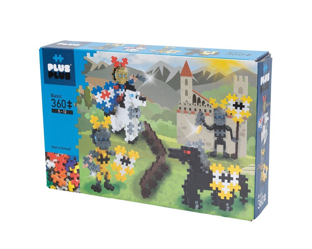 Plus-Plus Plus Basic Knights Tournament Build Puzzle Kids/Toddler Activity Toy 5y+ (360 Pieces)