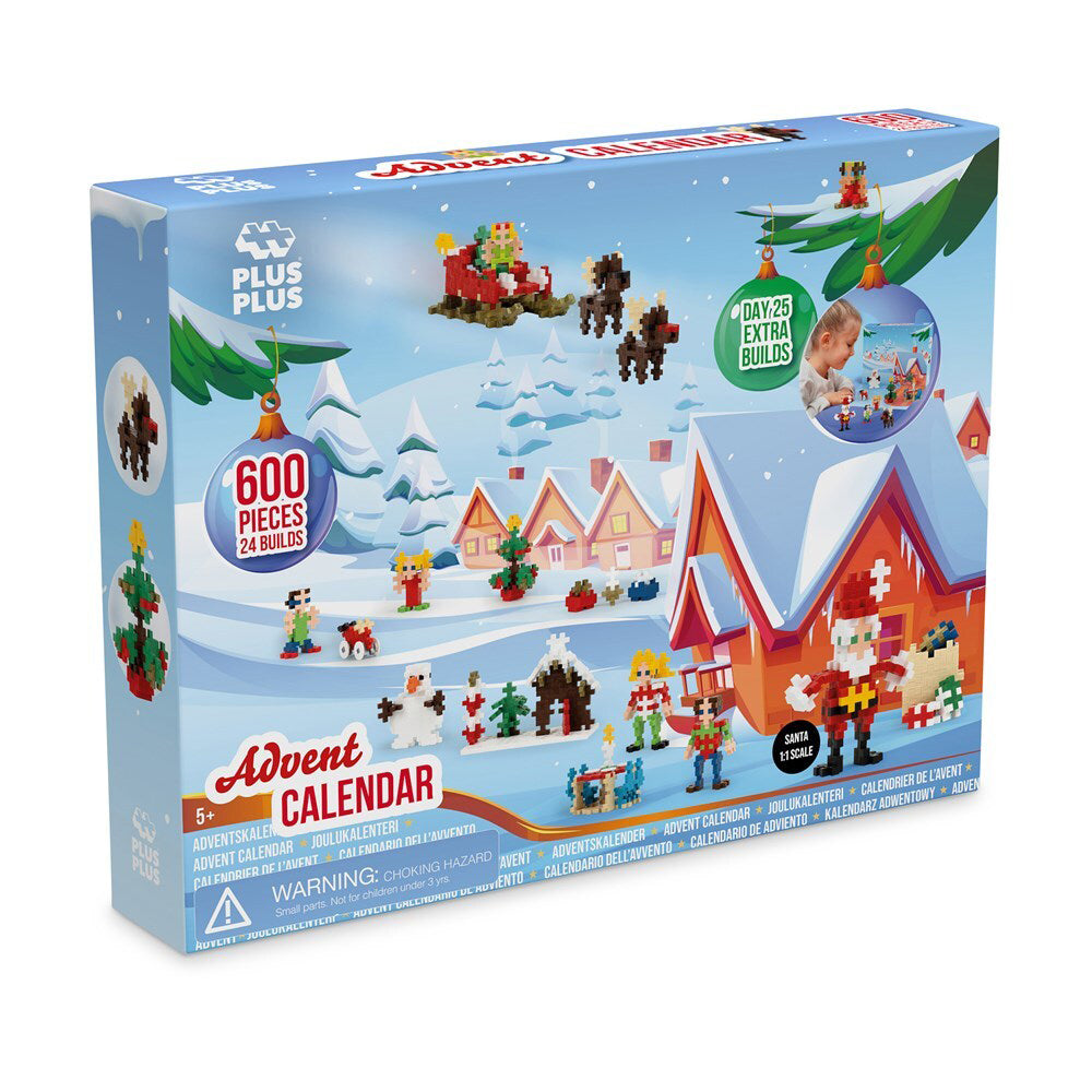 Plus-Plus 600pcs Kids/Childrens DIY Building Blocks Advent Calendar Toy 5y+ — image 2