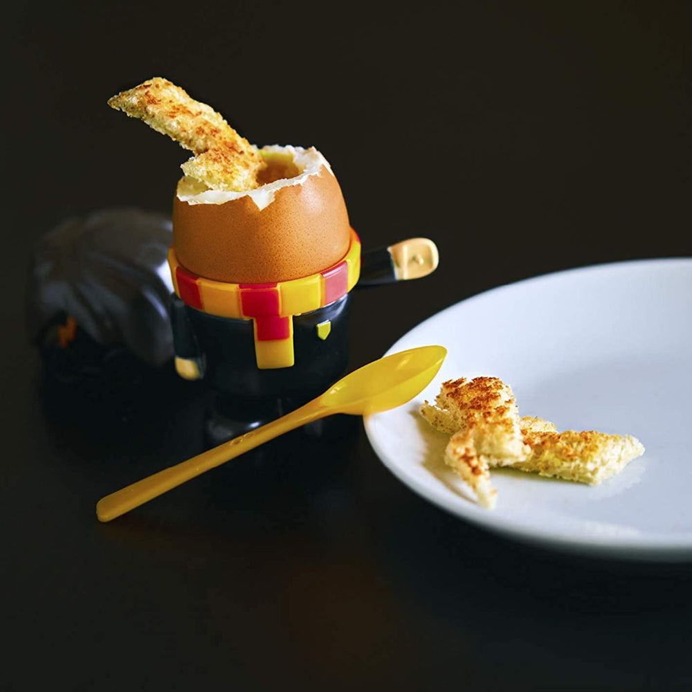 Harry Potter Breakfast Egg Cup & Toast Cutter/Plastic Spoon Set Collectible — image 3