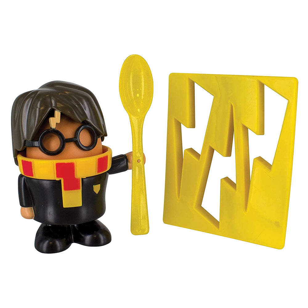 Harry Potter Breakfast Egg Cup & Toast Cutter/Plastic Spoon Set Collectible