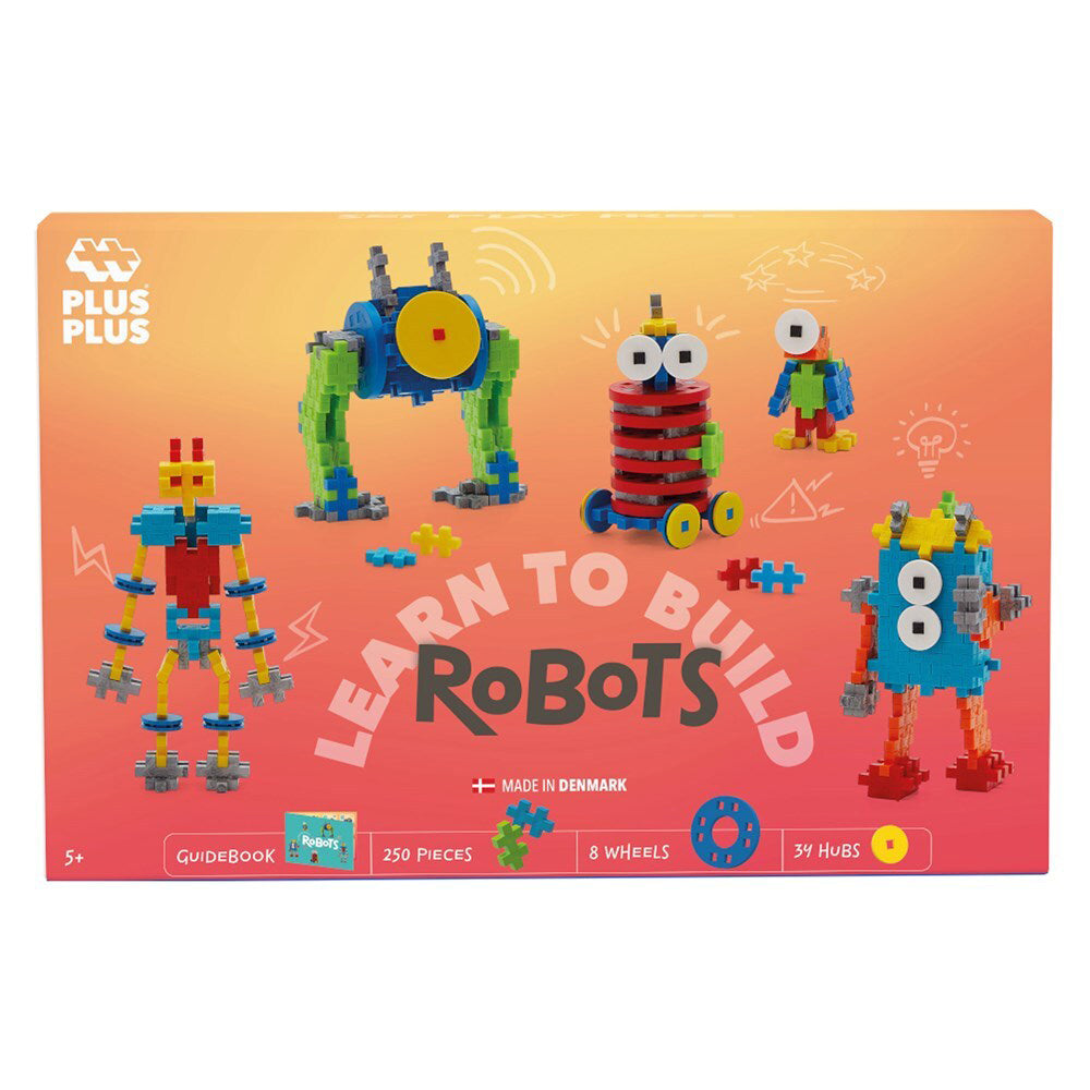 Plus-Plus Learn to Build Robots Kids/Children Building Play Toy 5y+ (275 Pieces)