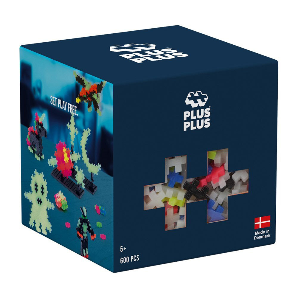 Plus-Plus Plus Plus 11x11cm Glow Mix Kids/Children Educational 3D Puzzle Toy 5y+ (600 Pieces)