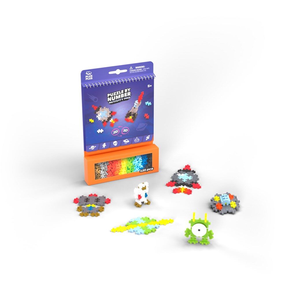 Plus-Plus Activity Pad Space Building Blocks STEM Toy Kids/Children 5y+ (125 Pieces)