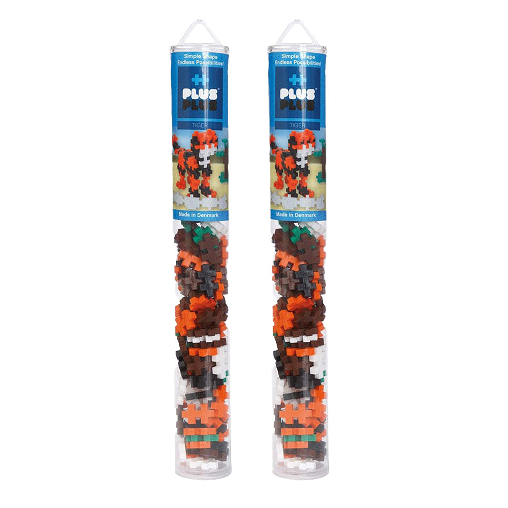 Plus-Plus 100pc Plus Plus Tiger Tube Creativity Puzzle Kids/Toddler Activity Toy 5y+ (2 Pack)
