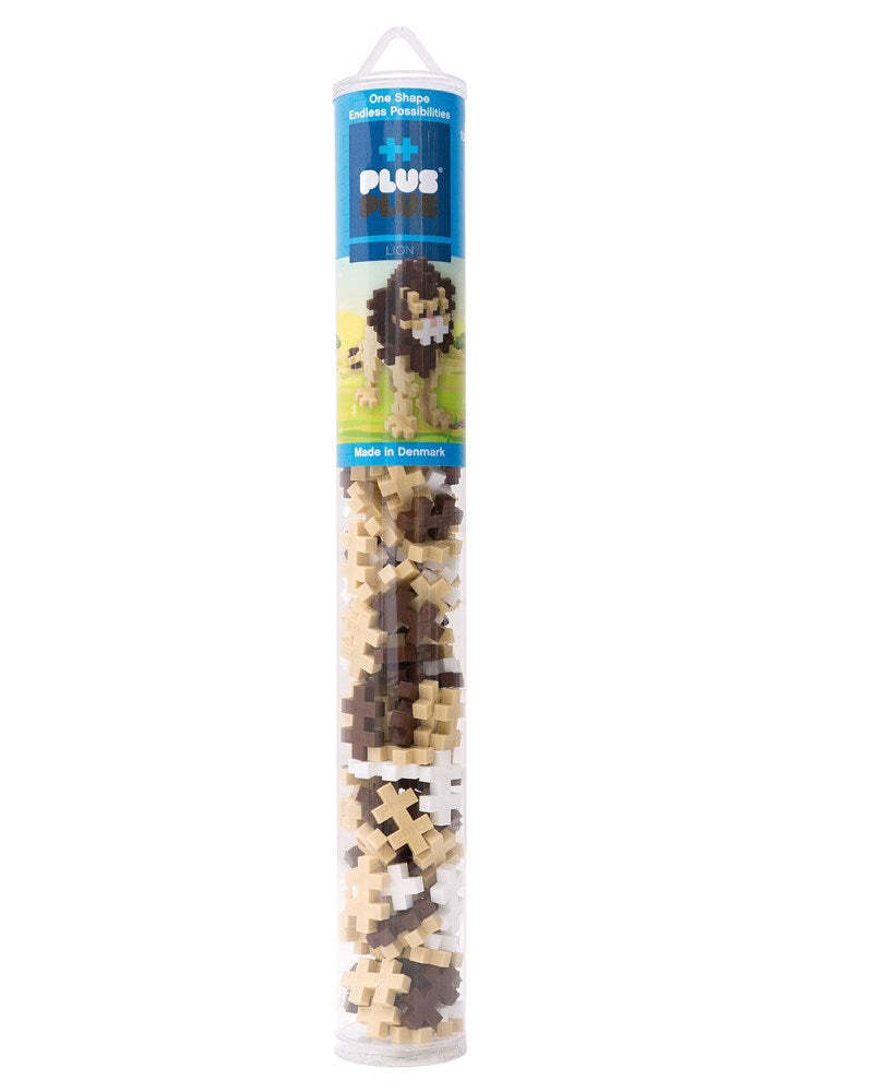 Plus-Plus Lion Tube 2D Building Puzzle Kids Activity Play Learning Toy 5+ (100 Pieces) — image 2