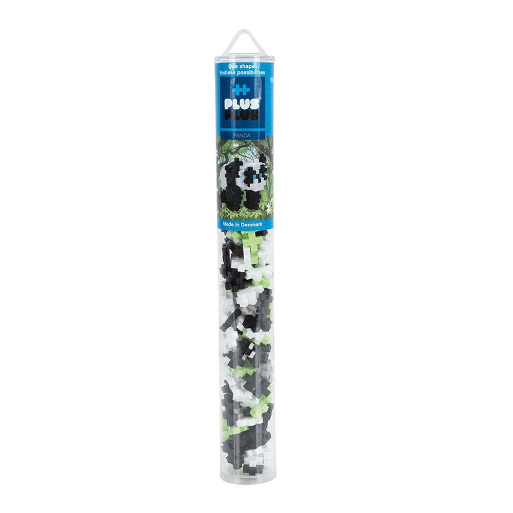 Plus-Plus Panda Tube 2D Building Puzzle Kids Activity Play Learning Toy 5+ (100 Pieces)