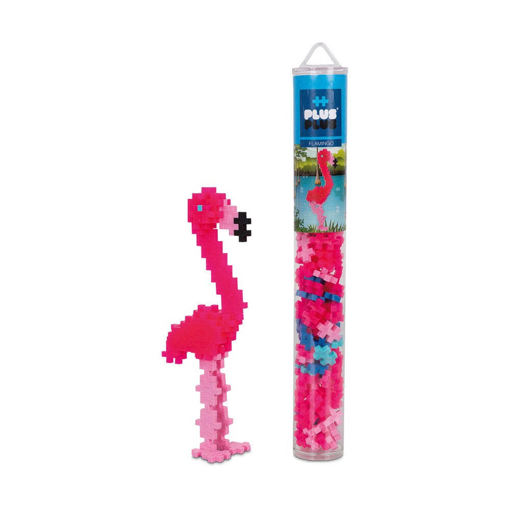Plus-Plus Flamingo Tube Build/Create Puzzle Kids Creative Fun Toy 5y+ (100 Pieces)