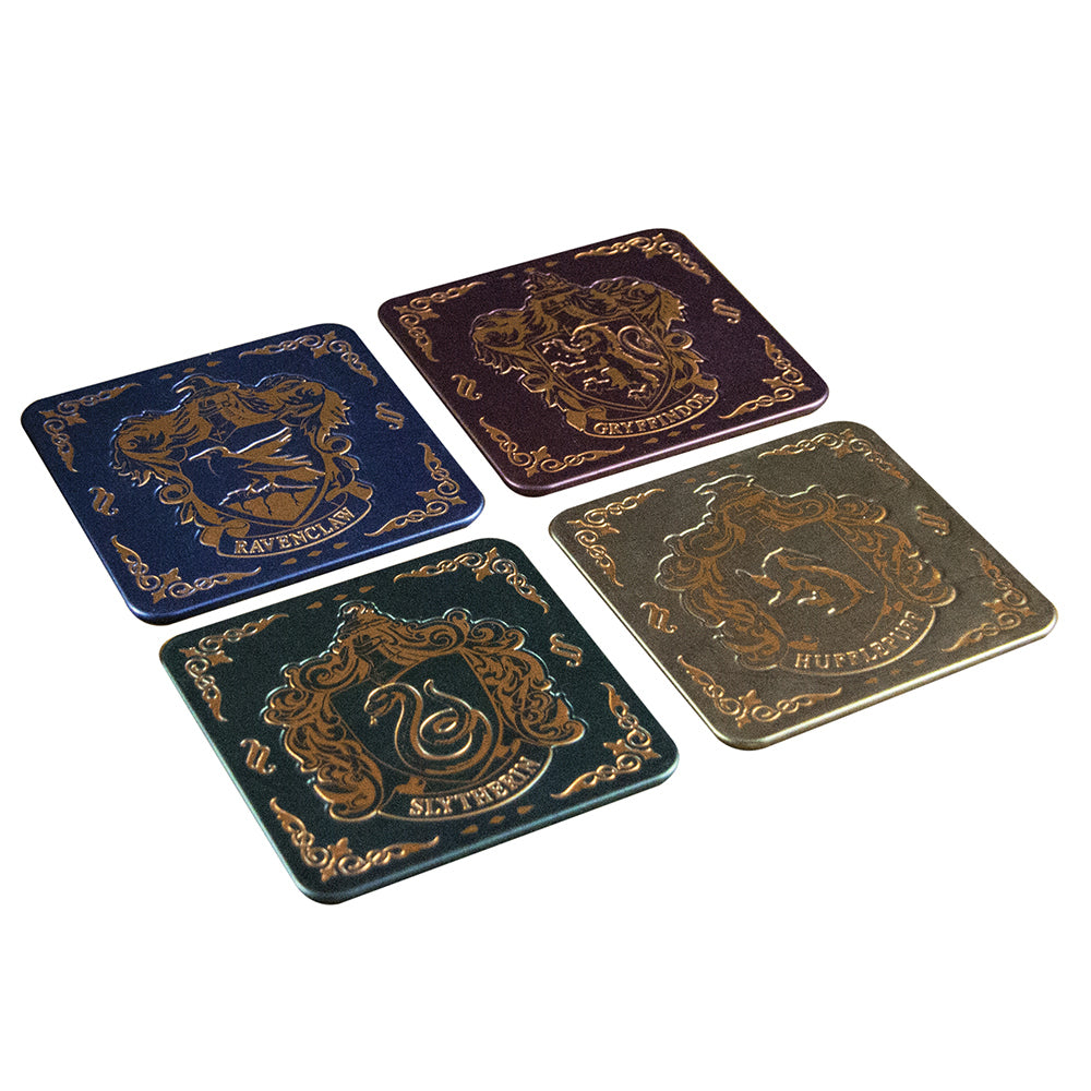 Paladone 9cm Harry Potter Hogwarts Crest Coasters Coffee Desk/Table Protection