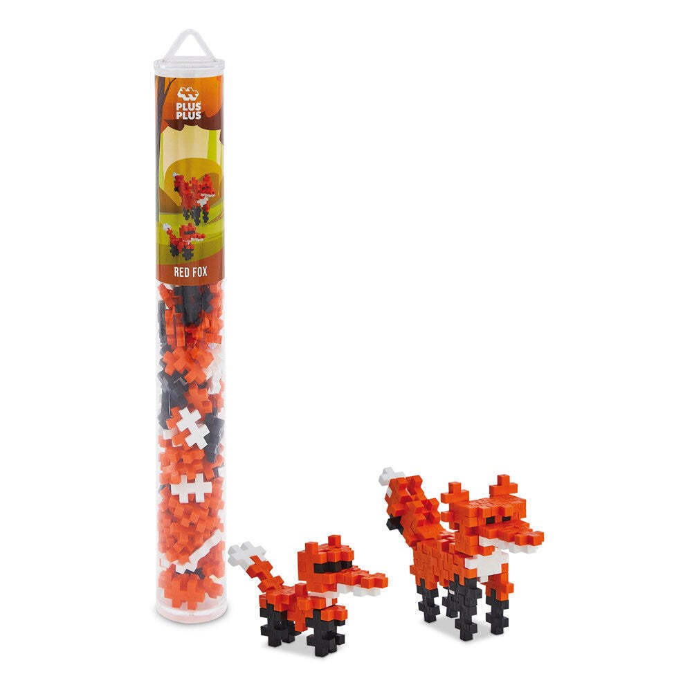 Plus-Plus 100pc Plus-Plus Red Fox Tube 2D Building Puzzle Kids Activity Learning Toy 5+ (2 Pack) — image 2