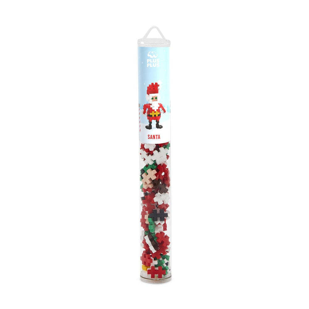 Plus-Plus 100pcs Santa Kids/Childrens DIY Building Blocks/Puzzle Tube 5y+ — image 2