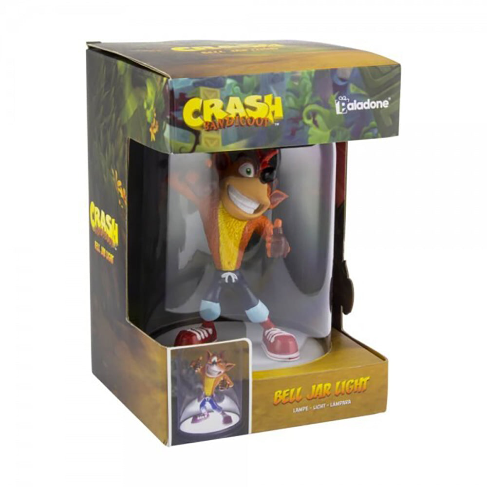 Paladone 22cm Crash Bandicoot Themed Bell Jar Light Kids/Children Desk Lamp
