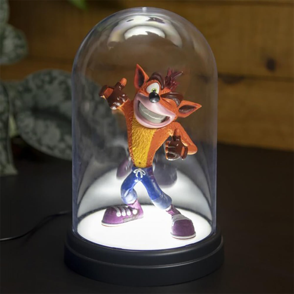 Paladone 22cm Crash Bandicoot Themed Bell Jar Light Kids/Children Desk Lamp — image 2