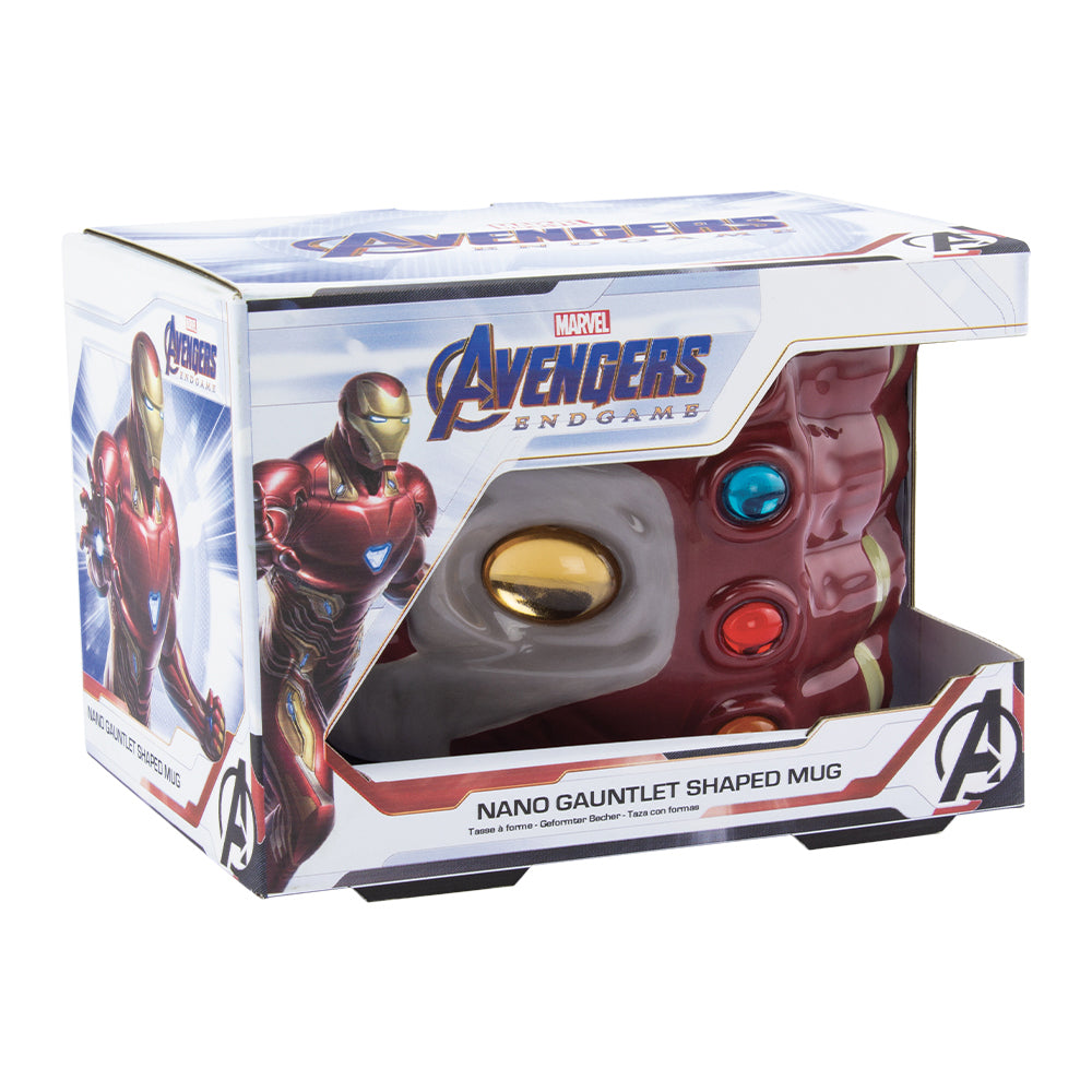 Paladone 350ml Avengers Nano Gauntlet Shaped Ceramic Mug Coffee/Tea Drinking Cup