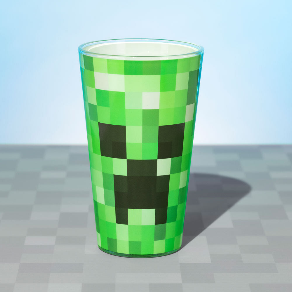 Paladone Minecraft Creeper Mob Kids/Teens Accessories Novelty Drinking Water Glass Green — image 4