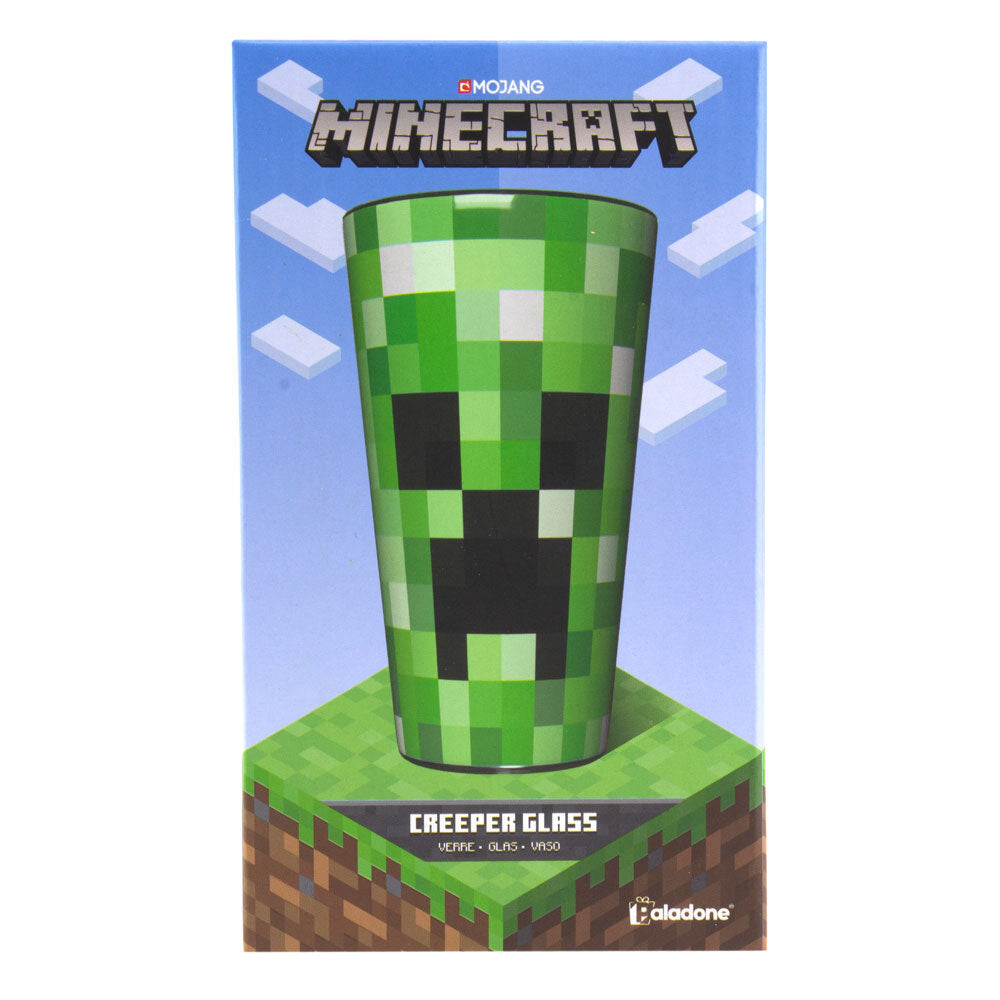 Paladone Minecraft Creeper Mob Kids/Teens Accessories Novelty Drinking Water Glass Green — image 2