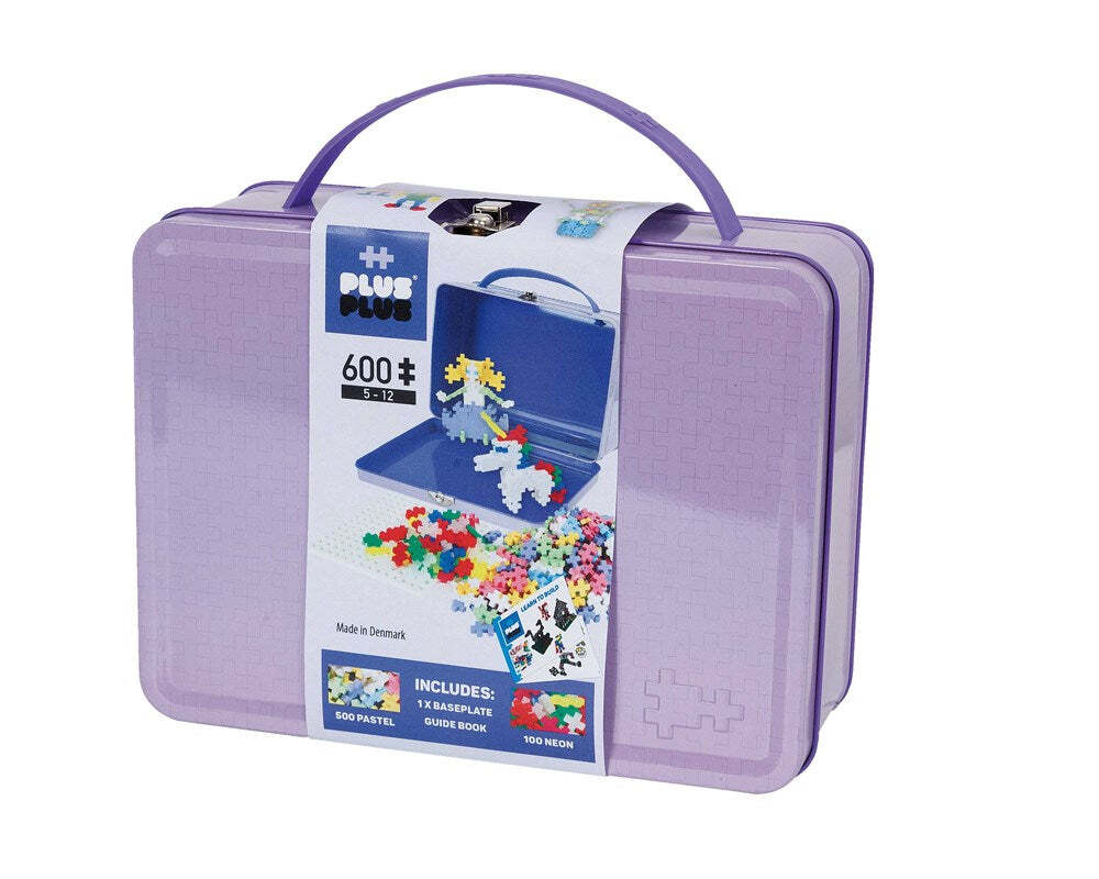 Plus-Plus Suitcase Pastel Metal 2D Building Puzzle Toy Kids/Children 5y+ (600 Pieces)
