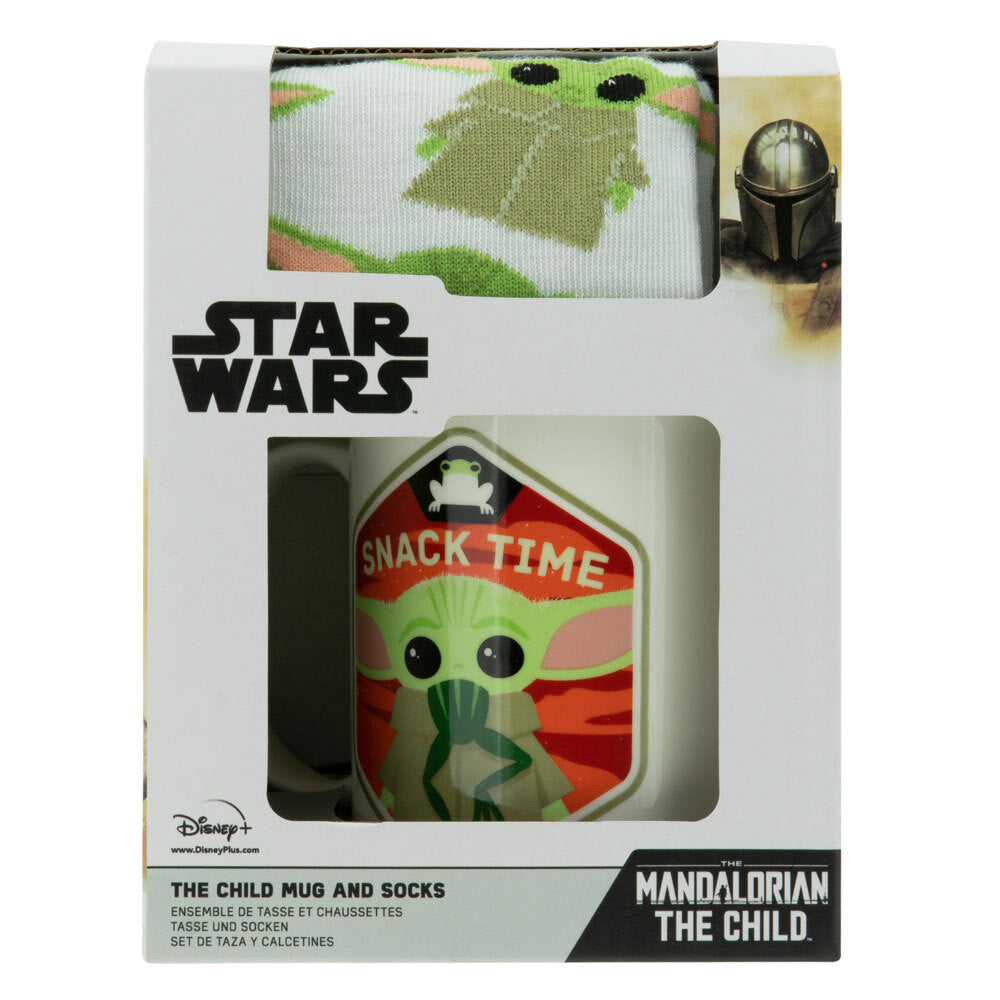 Star Wars The Mandalorian The Child Double Sided Mug & Socks Set White/Green — image 4