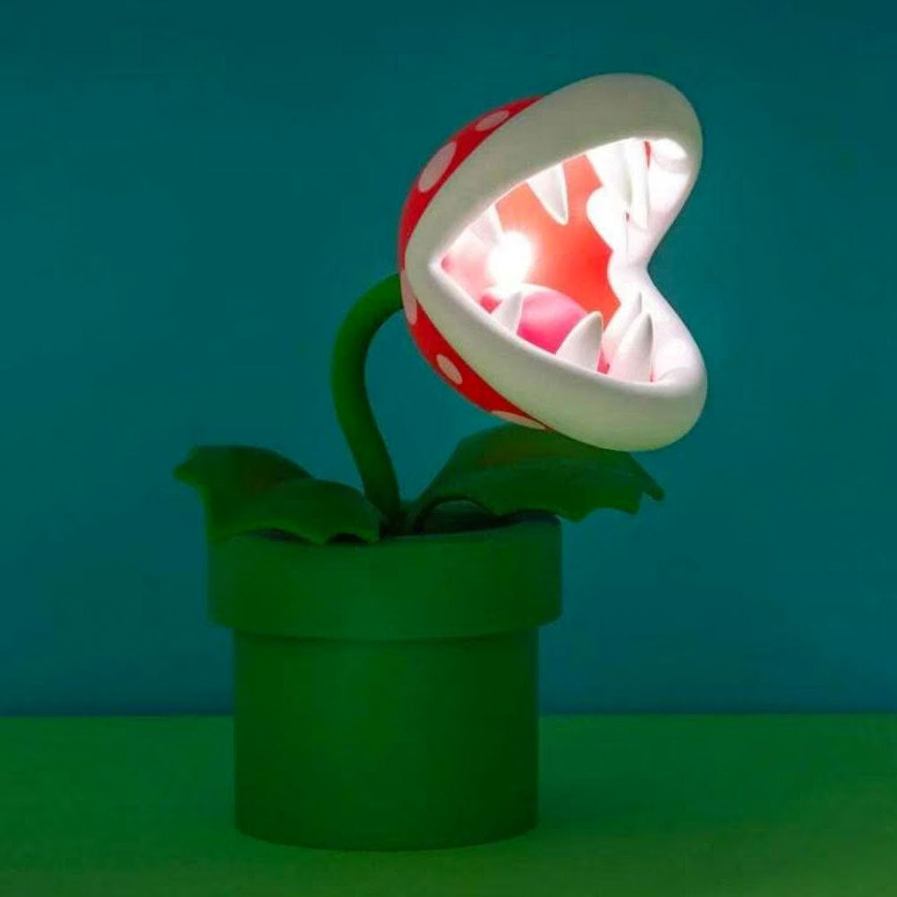 Nintendo Super Mario Mini Piranha Plant Posable Lamp Kids/Childrens Decor 4+ — image 3