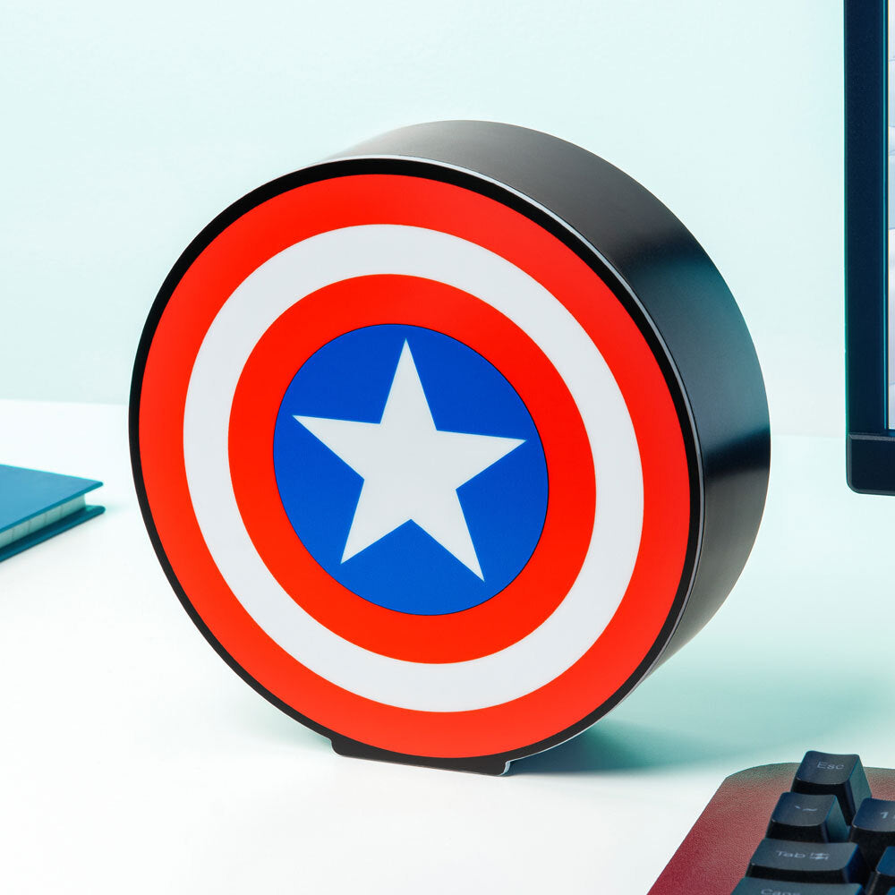 Captain America Shield Marvel 16cm Night Light Home/Room Desk/Tabletop Lamp — image 2