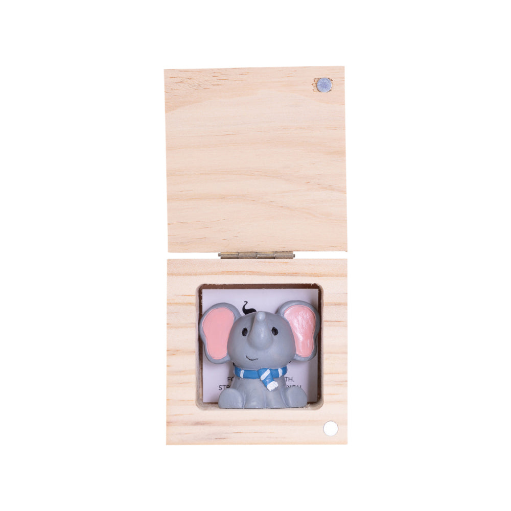 Splosh Strength Pocket Promise 6cm Elephant Poly Statue w/ Box/Card Home Decor — image 2