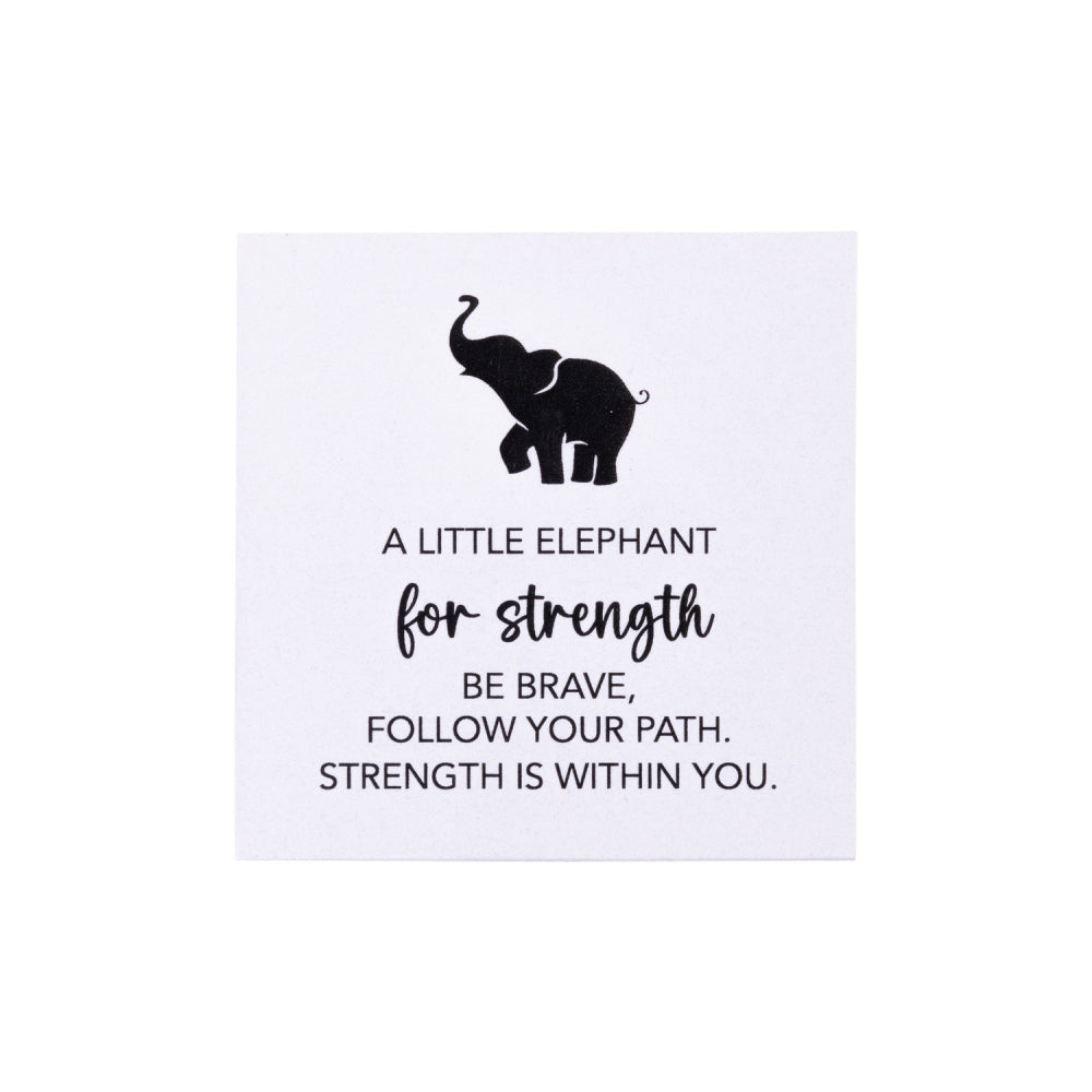 Splosh Strength Pocket Promise 6cm Elephant Poly Statue w/ Box/Card Home Decor — image 3