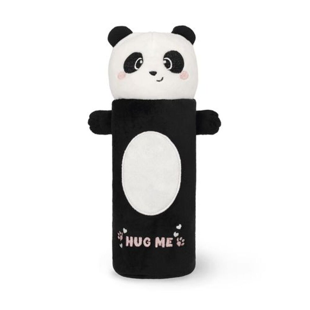Legami 3y+ Plush Pencil Case Panda Theme Super Soft w/Zip Kids Stationery