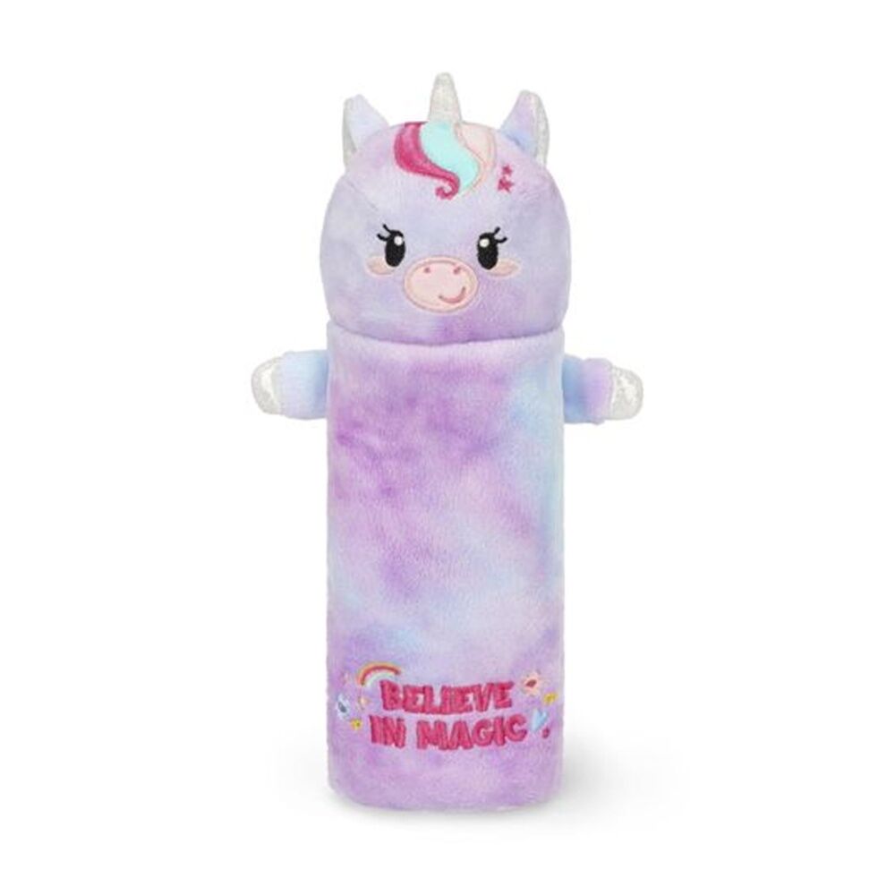 Legami Plush Pencil Case Unicorn Theme Super Soft w/Zip Kids Stationery 3y+ (2 Pack) — image 2