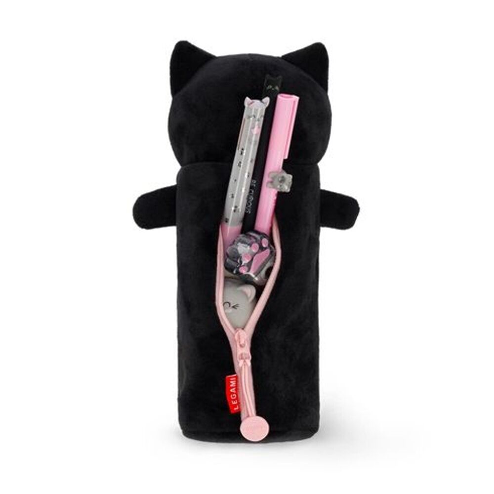 Legami Plush Pencil Case Kitty Theme Super Soft w/Zip Kids Stationery 3y+ (2 Pack) — image 6
