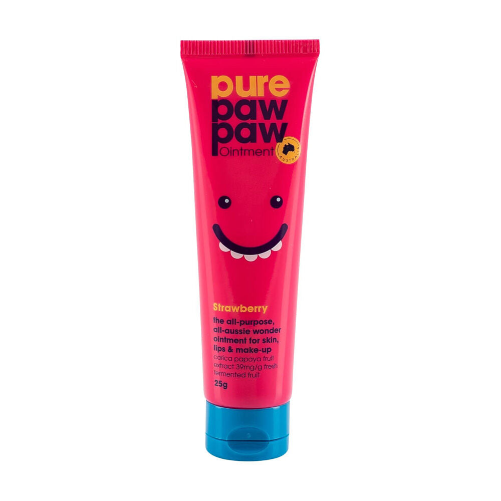 Pure Paw Paw Ointment Multi Purpose Skin Ointment Lip Balm Strawberry — 25g