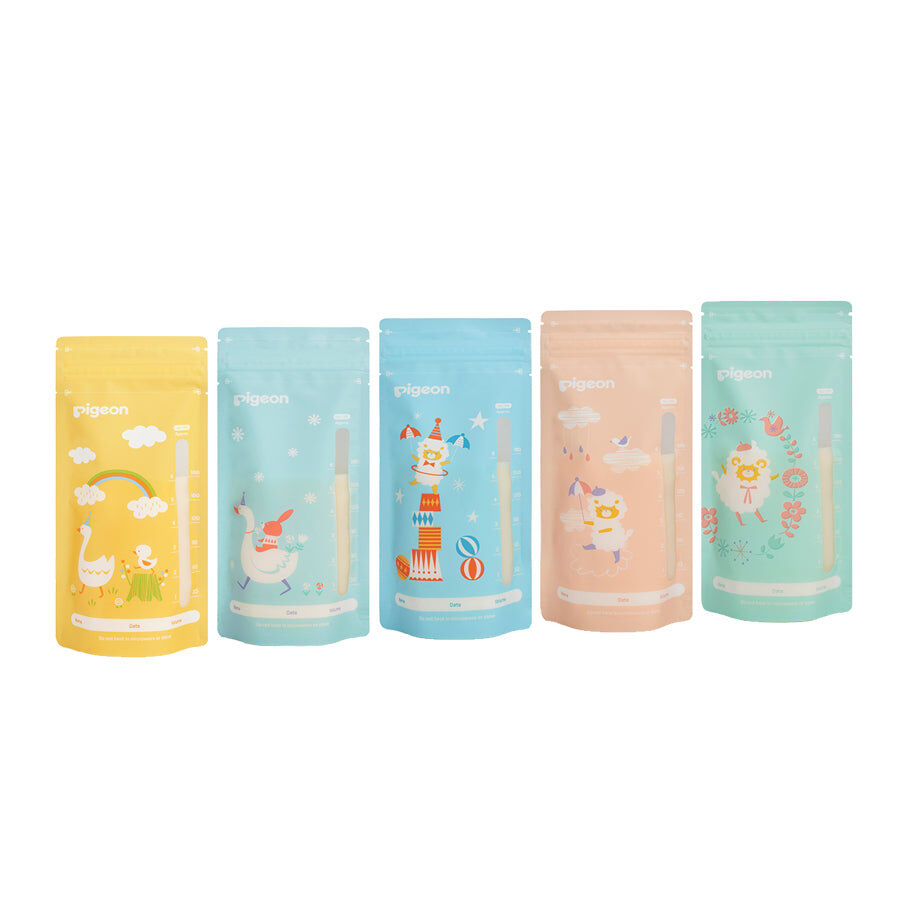 Pigeon 25pc Pigeon Breastmilk Storage Bags Animals 180ml Secure Seal (2 Pack) — image 4