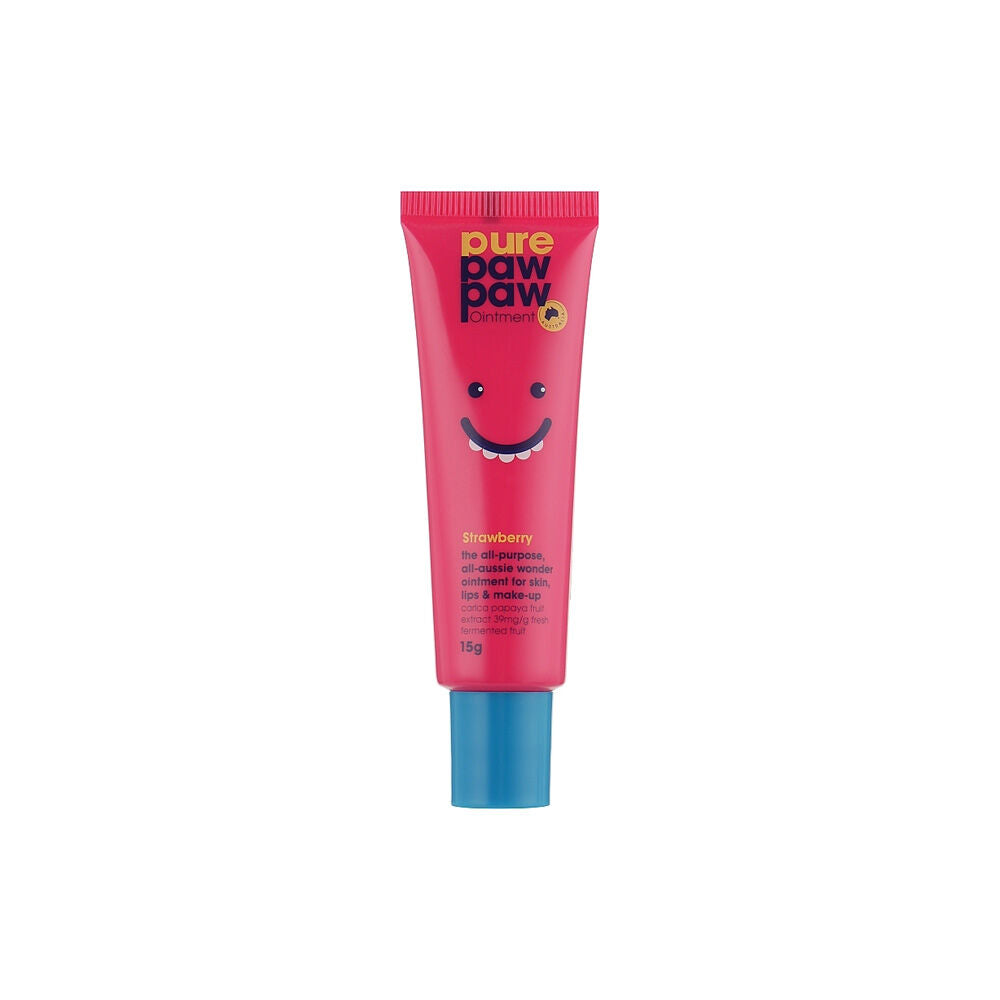 Pure Paw Paw Ointment Multi Purpose Skin Ointment Lip Balm Strawberry — 15g