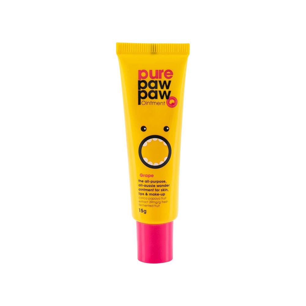 Pure Paw Paw Ointment Multi Purpose Dry Skin Ointment Lip Balm Grape — 15g